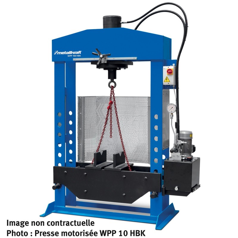 Presse motorisée Metallkraft WPP 100 HBK D 150 - Optimachines