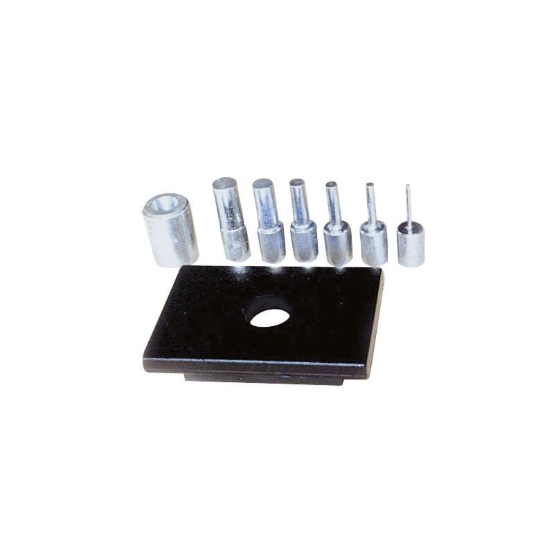 Kit de 6 poinçons avec plaque de fixation pour WPP 20 - Optimachines