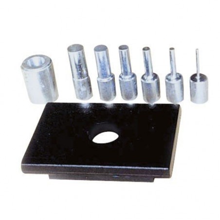 Kit de 6 poinçons avec plaque de fixation pour WPP 20 - Optimachines