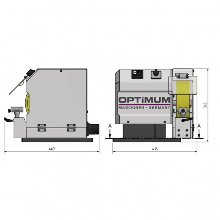 Bürstenentgrater  Optimum GB 250B - Optimachines