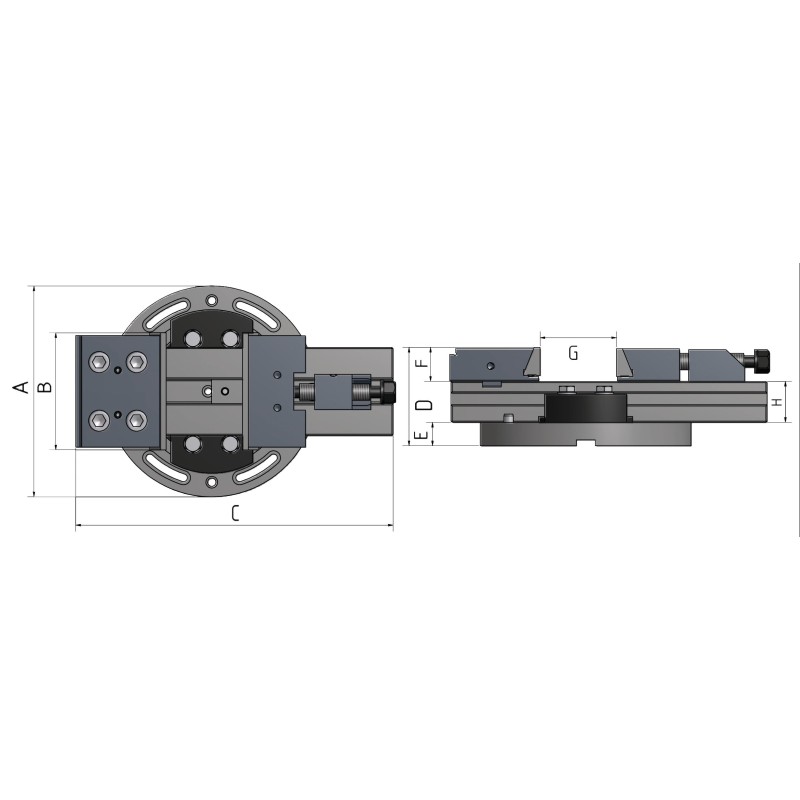 Etau Optimum PNM 100 - Optimachines