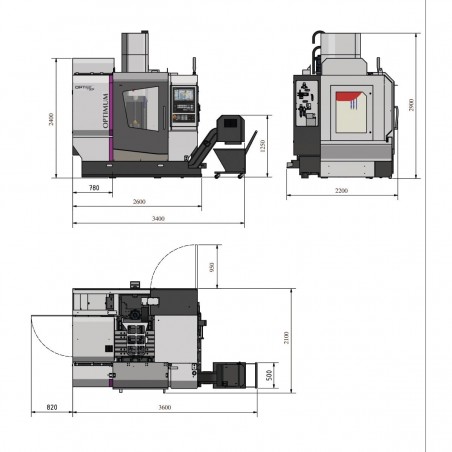 Fraiseuse CNC Optimum F 150E - Optimachines