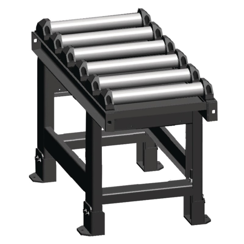 Convoyeur à rouleaux Metallkraft 1000 x 450 mm, côté décharge - Optimachines