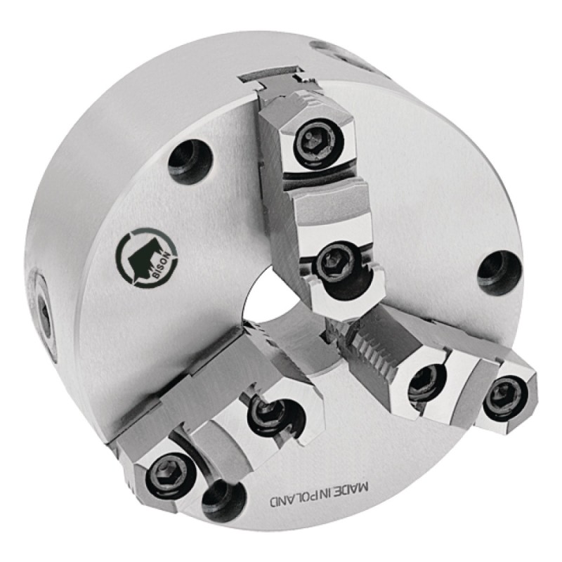 Mandrin de tour BISON à trois mors en acier Optimum diamètre 250 mm Camlock DIN ISO 702-2 n° 6 - Optimachines