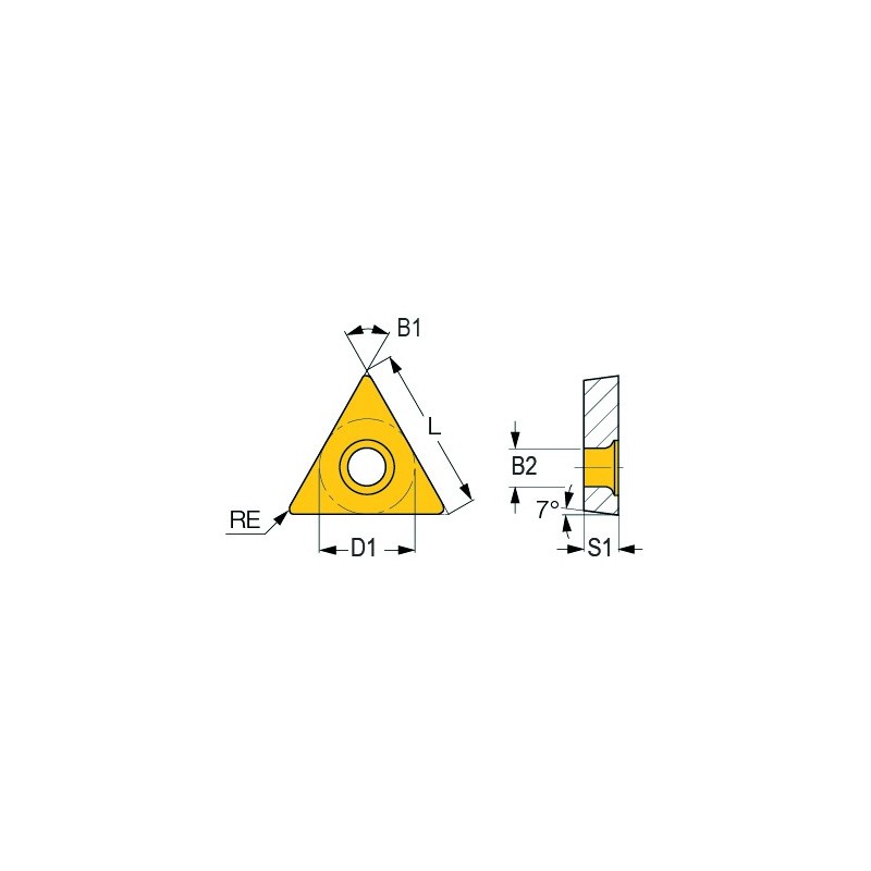 Jeu de 5 plaquettes ISO TCMT110204 Optimum - Optimachines