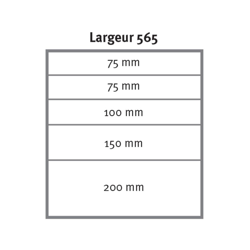 Caisson posés sous établi Uniworks Caisson 5 tiroirs - Optimachines