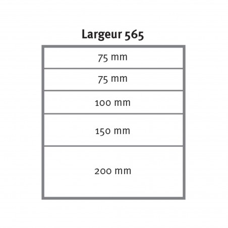 Caisson posés sous établi Uniworks Caisson 5 tiroirs - Optimachines