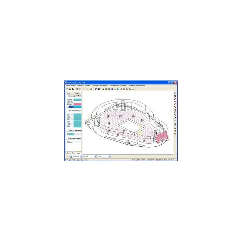 e-NC Fraisage 2D, cnc logiciel - Optimachines