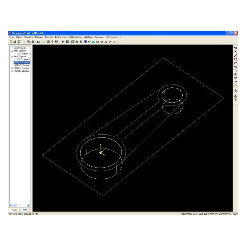 e-NC Fraisage 2D, cnc logiciel - Optimachines