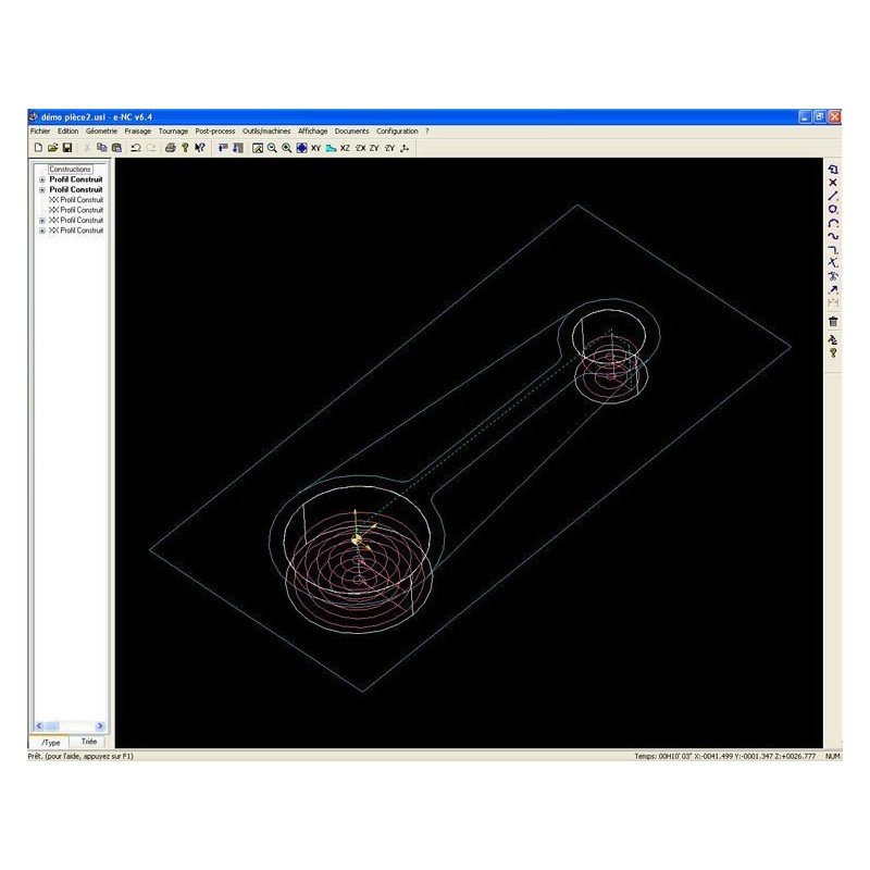 e-NC Fraisage 2D, cnc logiciel - Optimachines