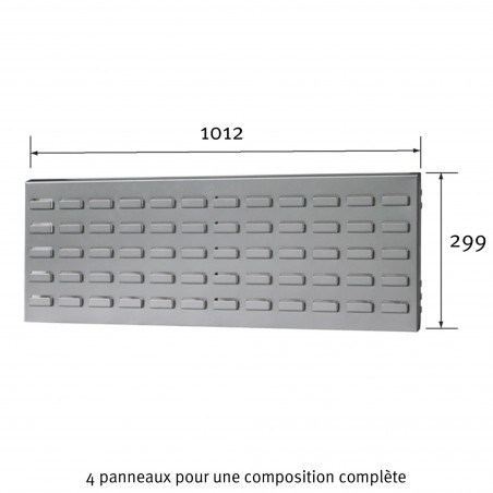 Panneau pour établis Uniworks Cranté largeur 1012 mm - Optimachines