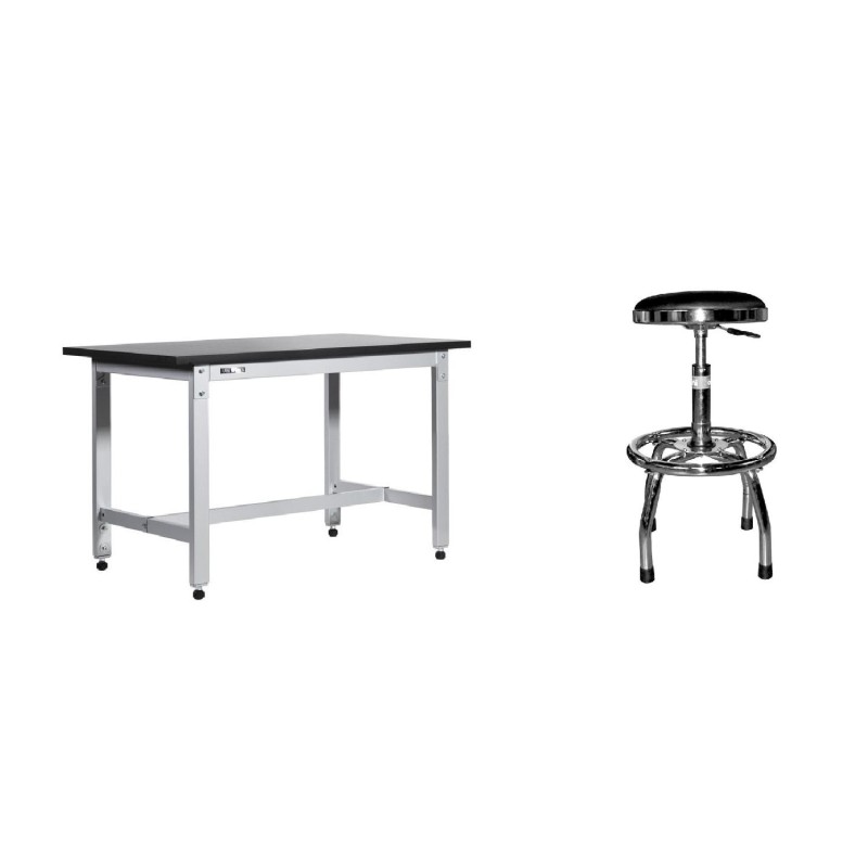 SET ETABLI PLIABLE REGLABLE UNIWORKS 1200 MM + TABOURET