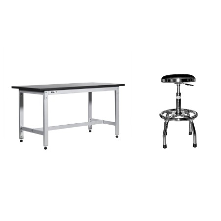 SET ETABLI PLIABLE REGLABLE UNIWORKS 1500 MM + TABOURET