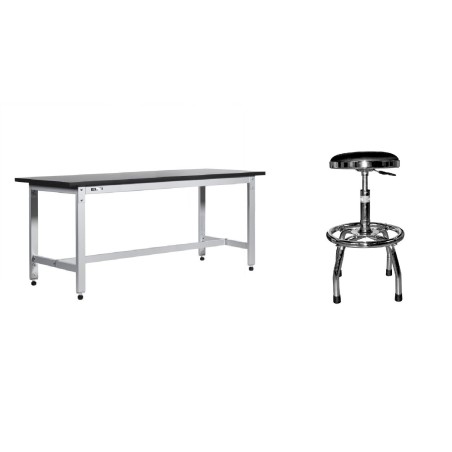 SET ETABLI PLIABLE REGLABLE UNIWORKS 2100 MM + TABOURET