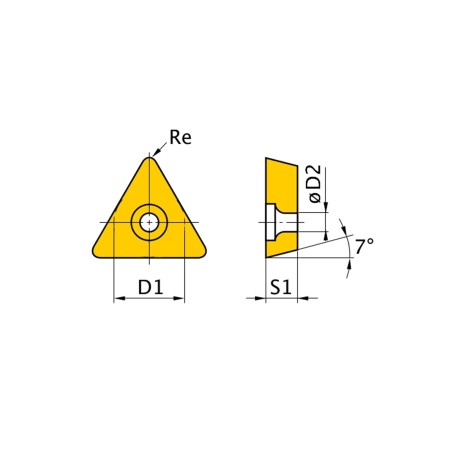 Jeu de 5 plaquettes ISO TCMT110204 Optimum - Optimachines