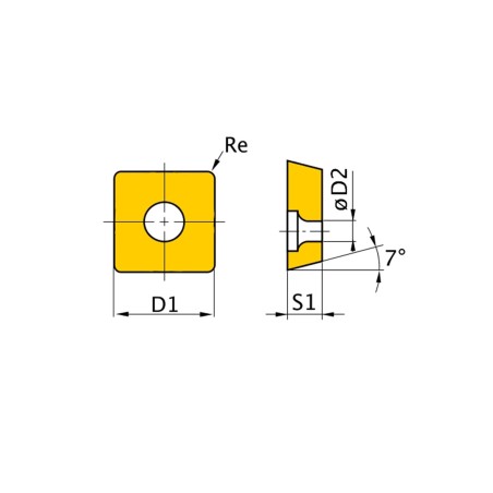 Jeu de 5 plaquettes ISO SNMG090304 Optimum - Optimachines