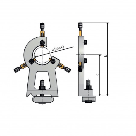 Lunette fixe pour tour TU 2304 / 2304V - Optimachines