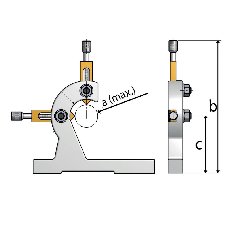 Lunette à suivre pour tour à métaux | optimachines